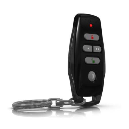 Zweiwege-Funkfernbedienung. 6 Tasten, wasserdicht. 868 MHz Frequenz. Schwarze Farbe