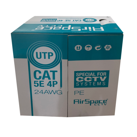 Starrer CAT5E 24AWG-Leiter 305-Meter-Rolle schwarze Farbe Spezielle Kabelabdeckung für den AußenbereichE 24AWG