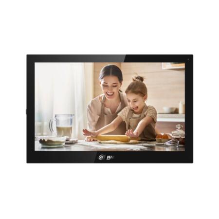 Die Dahua VTH5341G-W ist eine 10&quot; IP-/WLAN-Innenstation mit kapazitivem Touchscreen, Android 8.1, benutzerfreundlicher Oberfläche, 1024×600 Auflösung, PoE-Unterstützung und der Möglichkeit, zwei zusätzliche Apps zu installieren.