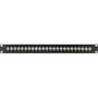 24 Port BNC-Patchpanel 483mm (19") 1 HE